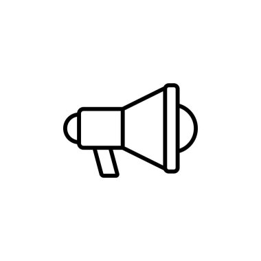 Megafon ikon vektörü. Hoparlör simgesi vektörü.
