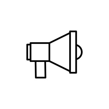 Megafon ikon vektörü. Hoparlör simgesi vektörü.