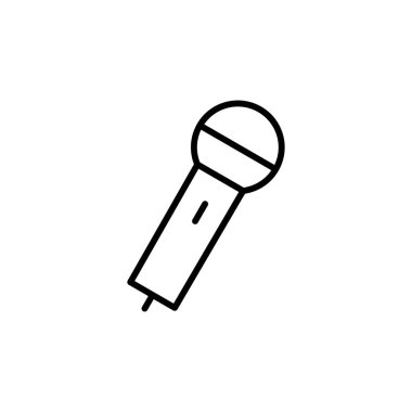 mikrofon ikon vektörü. karaoke simgesi vektörü