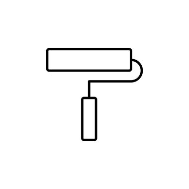 Simge vektörünü boya. boya fırçası ikon vektörü. boyama silindiri vektörü