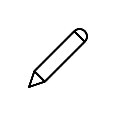 Kalem simgesi vektörü. kalem sembolü. Simge vektörünü düzenle