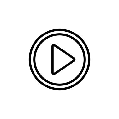 Simge vektörünü çal. Düğme vektör simgesini çal