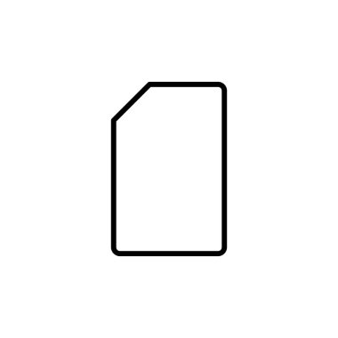 Sim kart simge vektörü. çift sim kart simgesi vektörü