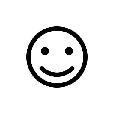 Gülümse ikon vektörü. Gülümseme simgesi. Geri bildirim 