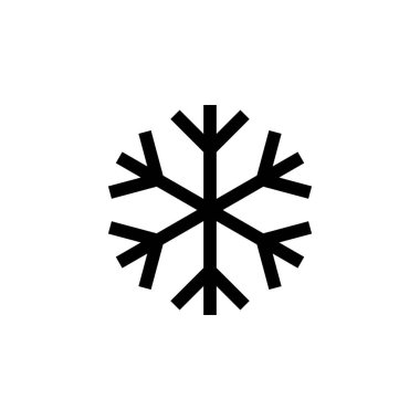 Kar ikonu vektörü. kar Tanesi simgesi vektörü