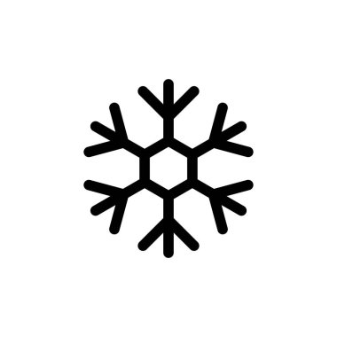 Kar ikonu vektörü. kar Tanesi simgesi vektörü