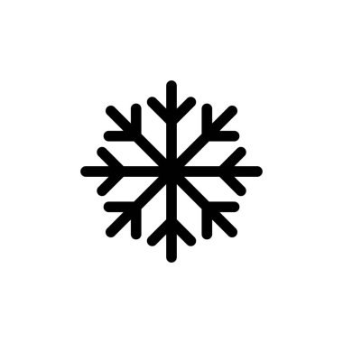 Kar ikonu vektörü. kar Tanesi simgesi vektörü