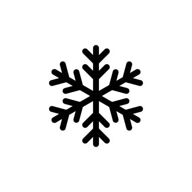 Kar ikonu vektörü. kar Tanesi simgesi vektörü