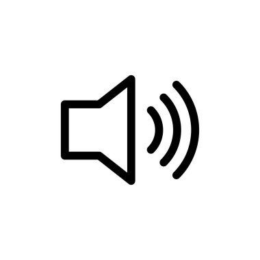 Sözcü simgesi vektörü. Hacim simgesi vektörü. Hoparlör ikon vektörü. ses sembolü