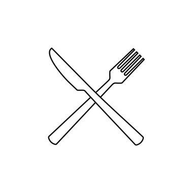 fork icon vector. fork and knife icon vector. restaurant icon
