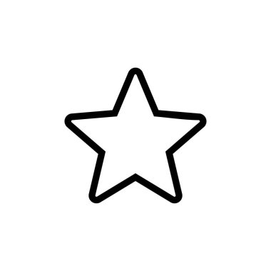Yıldız Simgesi vektörü. derecelendirme simgesi vektörü favori yıldız simgesi