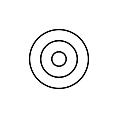 Hedef ikon vektörü. hedef simge vektörü. hedef pazarlama simgesi vektörü