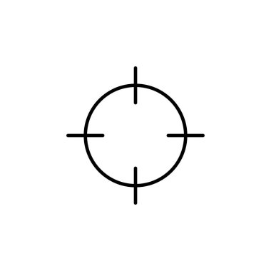 Hedef ikon vektörü. hedef simge vektörü. hedef pazarlama simgesi vektörü