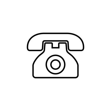 Telefon ikonu vektörü. telefon simgesi vektörü.