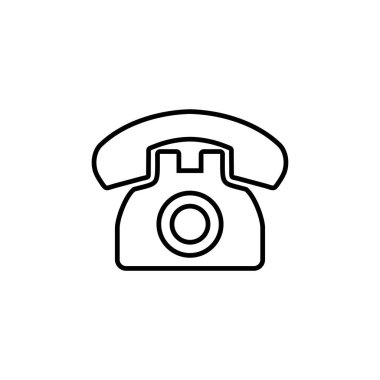 Telefon ikonu vektörü. telefon simgesi vektörü.