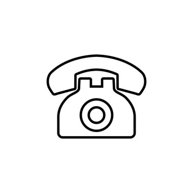 Telefon ikonu vektörü. telefon simgesi vektörü.