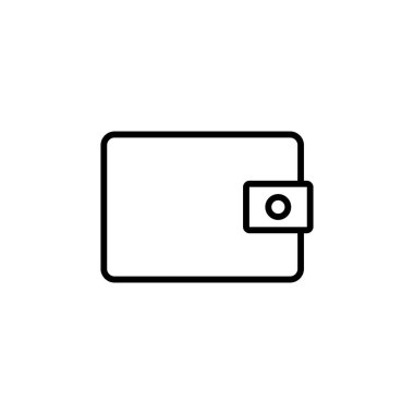 Cüzdan simgesi vektörü. cüzdan vektör simgesi