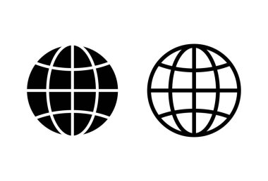 Web simgesi seti. Web simgesine git. Web tıklama simgesi