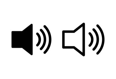 Hoparlör simgesi hazır. Hacim simgesi vektörü. Hoparlör ikon vektörü. ses sembolü