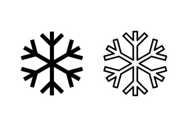 Kar ikonu hazır. kar Tanesi simgesi vektörü