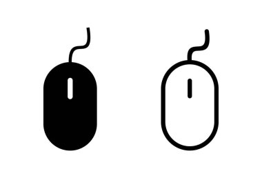 Fare simgesi seti. Simge vektörüne tıklayın. işaretleyici simgesi vektörü.