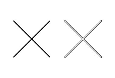 Simgeyi kapat. Simge vektörünü sil. çapraz işaret