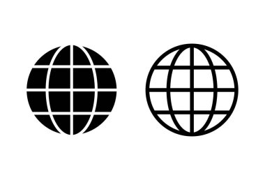 Web simgesi seti. Web simgesine git. Web tıklama simgesi