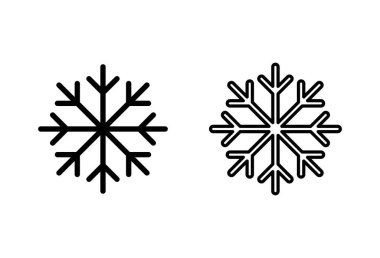 Kar ikonu hazır. kar Tanesi simgesi vektörü