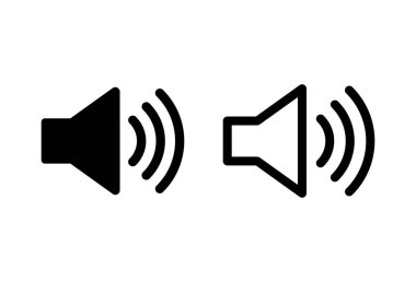 Hoparlör simgesi hazır. Hacim simgesi vektörü. Hoparlör ikon vektörü. ses sembolü