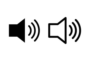 Hoparlör simgesi hazır. Hacim simgesi vektörü. Hoparlör ikon vektörü. ses sembolü