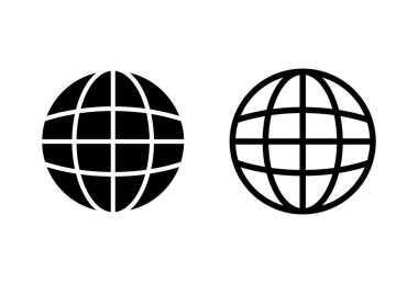 Web simgesi seti. Web simgesine git. Web tıklama simgesi