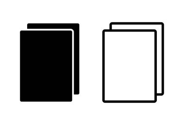 Belge simgesi ayarlandı. Kağıt ikonu. Dosya Simgesi
