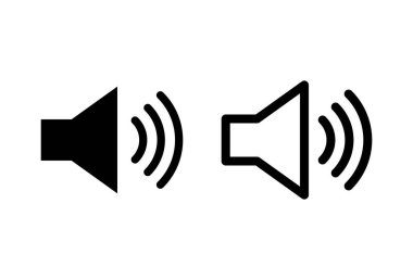 Hoparlör simgesi hazır. Hacim simgesi vektörü. Hoparlör ikon vektörü. ses sembolü