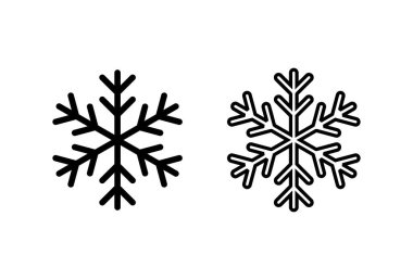 Kar ikonu hazır. kar Tanesi simgesi vektörü