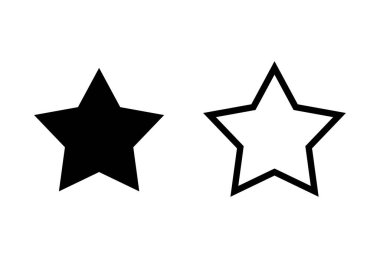 Yıldız Simgesi hazır. derecelendirme simgesi vektörü favori yıldız simgesi