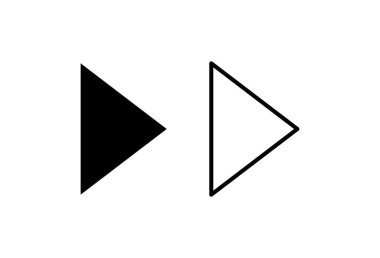 Ok simgesi ayarlandı. Ok sembolü. Web tasarımınız için ok işareti