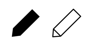 Kalem simgesi seti. kalem sembolü. Simge vektörünü düzenle