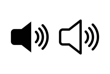 Hoparlör simgesi hazır. Hacim simgesi vektörü. Hoparlör ikon vektörü. ses sembolü