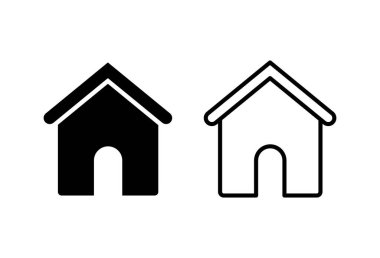 Ev simgesi seti. Ev simgesi vektörü