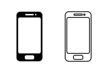 Telefon simgesi ayarlandı. Simge vektörünü ara. telefon sembolü