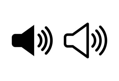 Hoparlör simgesi hazır. Hacim simgesi vektörü. Hoparlör ikon vektörü. ses sembolü