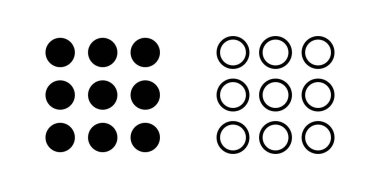 Menü Simgesi ayarlandı. Web menü simgesi. Hamburger menüsü sembolü