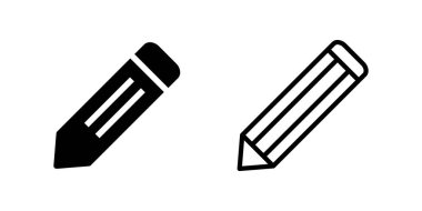 Kalem simgesi seti. kalem sembolü. Simge vektörünü düzenle