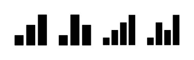 Büyüyen grafik simgesi seti. Grafik simgesi. diyagram simgesi