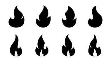 İkon ateşlendi. ateş vektör simgesi