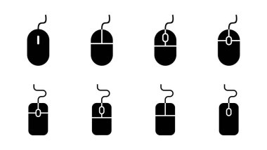 Fare simgesi seti. Simge vektörüne tıklayın. işaretleyici simgesi vektörü.