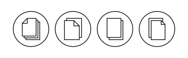 文档图标集 纸图标 文件Icon — 图库矢量图片