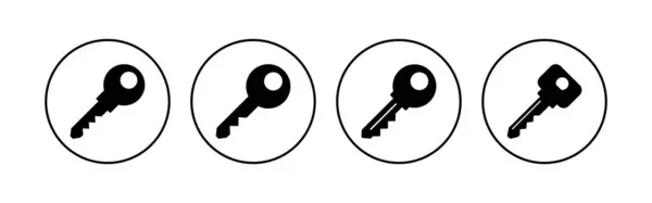 Ikona Klíče Nastavena Ikona Vektoru Klíče Symbol Klíče — Stockový vektor