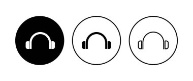 Kulaklık ikonu ayarlandı. Kulaklık simgesi simgeleri