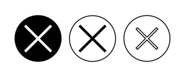 Simgeyi kapat. Simge vektörünü sil. çapraz işaret